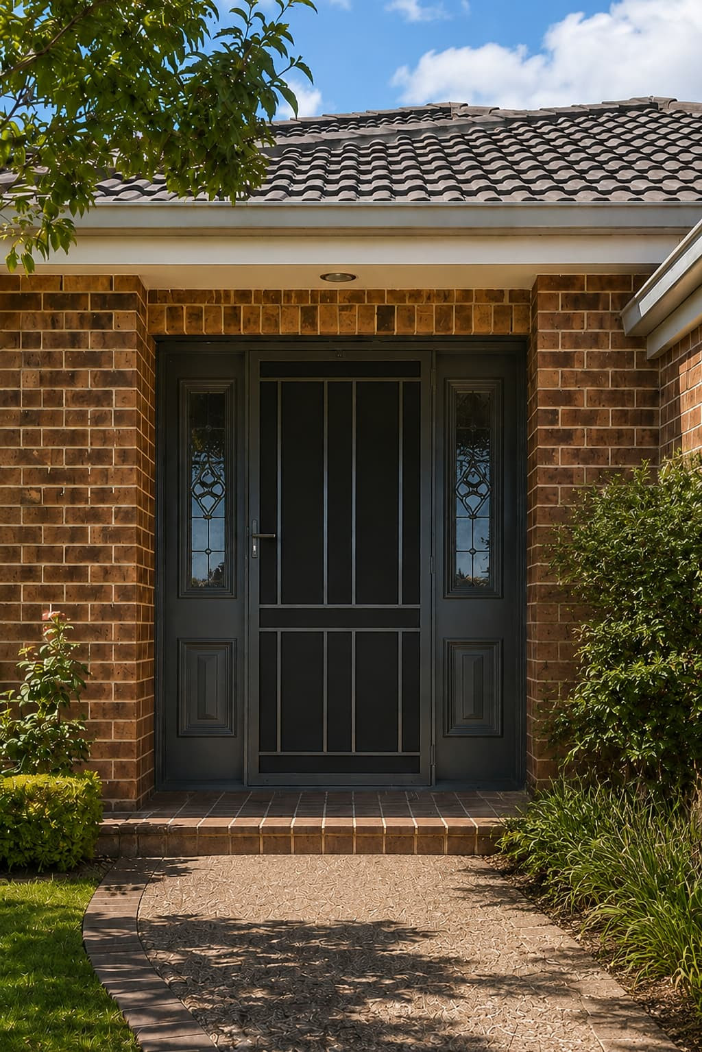 Aspendale Steel Security Door on Brick house