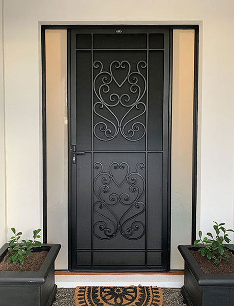wrought iron security doors